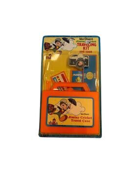 New in Package Vintage Walt Disney's Jiminy Cricket Traveling Kit and Case 1983
